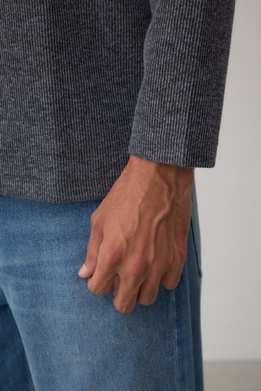 スリーブポケット長袖トップス 詳細画像