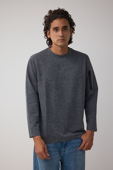 スリーブポケット長袖トップス 詳細画像