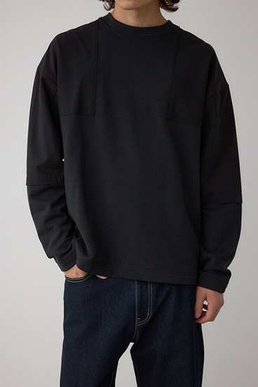 クロスパネルスウェット