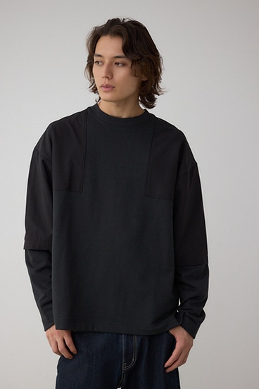 クロスパネルスウェット 詳細画像