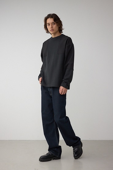 クロスパネルスウェット 詳細画像