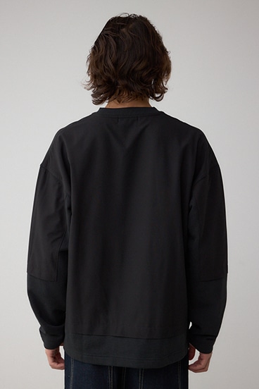 クロスパネルスウェット 詳細画像