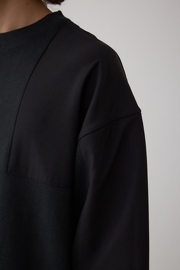 クロスパネルスウェット 詳細画像