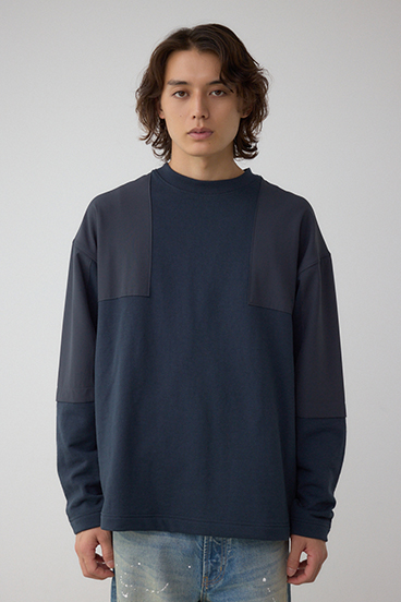 クロスパネルスウェット 詳細画像