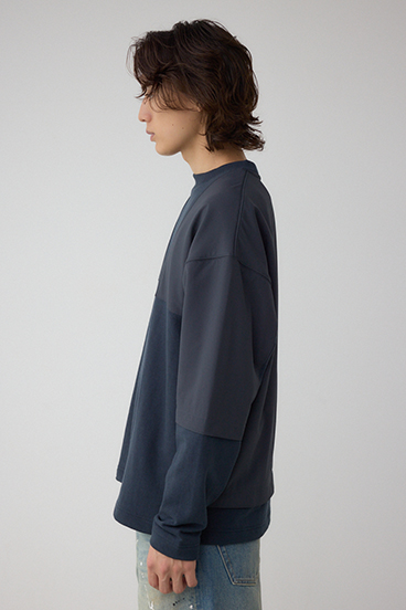 クロスパネルスウェット 詳細画像