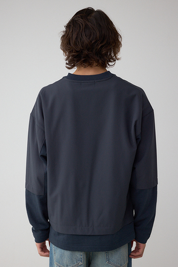 クロスパネルスウェット 詳細画像