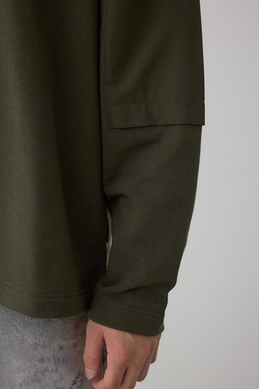 クロスパネルスウェット 詳細画像