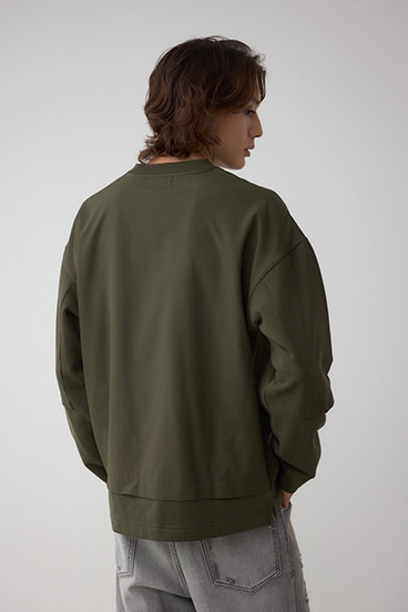 クロスパネルスウェット 詳細画像