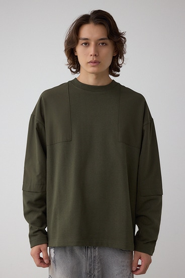 クロスパネルスウェット 詳細画像