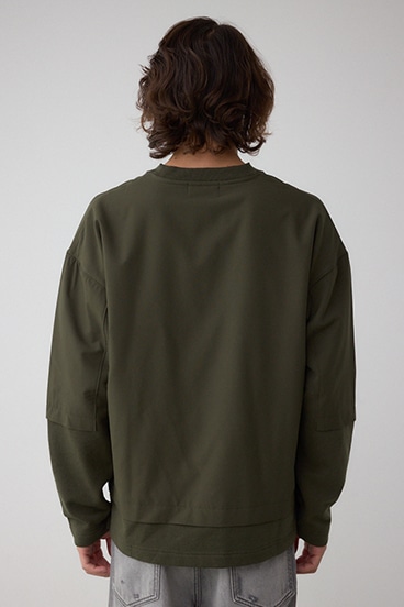 クロスパネルスウェット 詳細画像