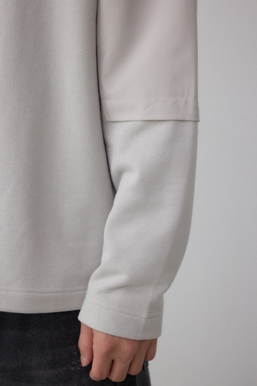 クロスパネルスウェット 詳細画像