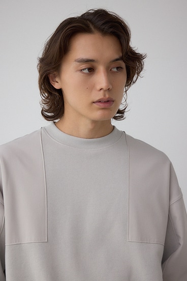 クロスパネルスウェット