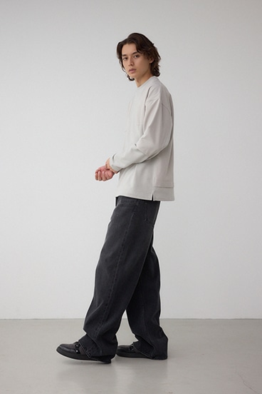 クロスパネルスウェット 詳細画像