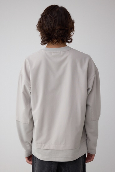 クロスパネルスウェット 詳細画像