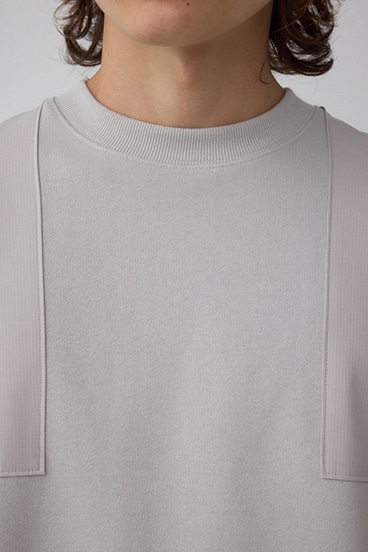 クロスパネルスウェット 詳細画像