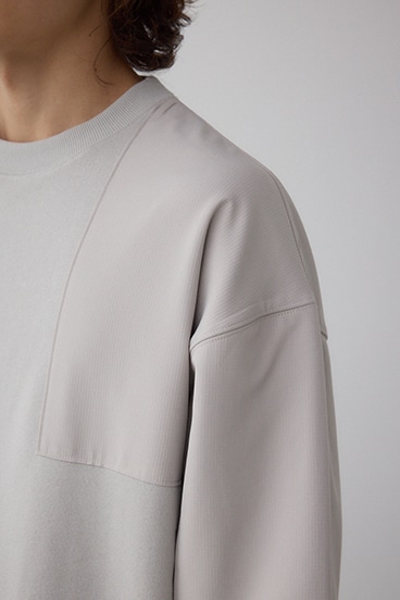 クロスパネルスウェット 詳細画像