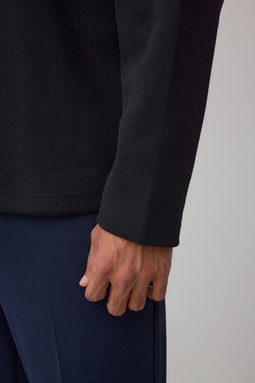 スエードタッチ長袖トップス 詳細画像