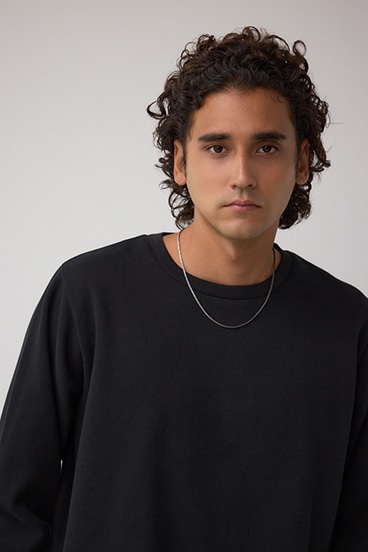 スエードタッチ長袖トップス