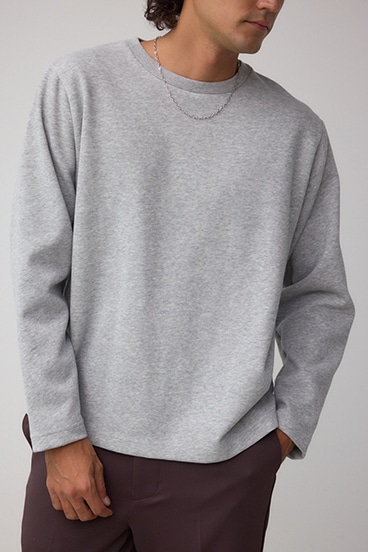 スエードタッチ長袖トップス