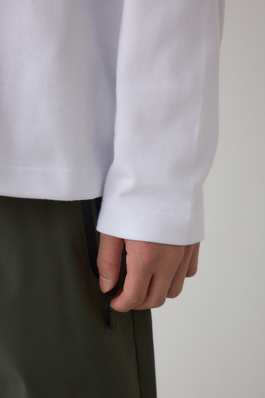 引き揃え天竺長袖トップス 詳細画像