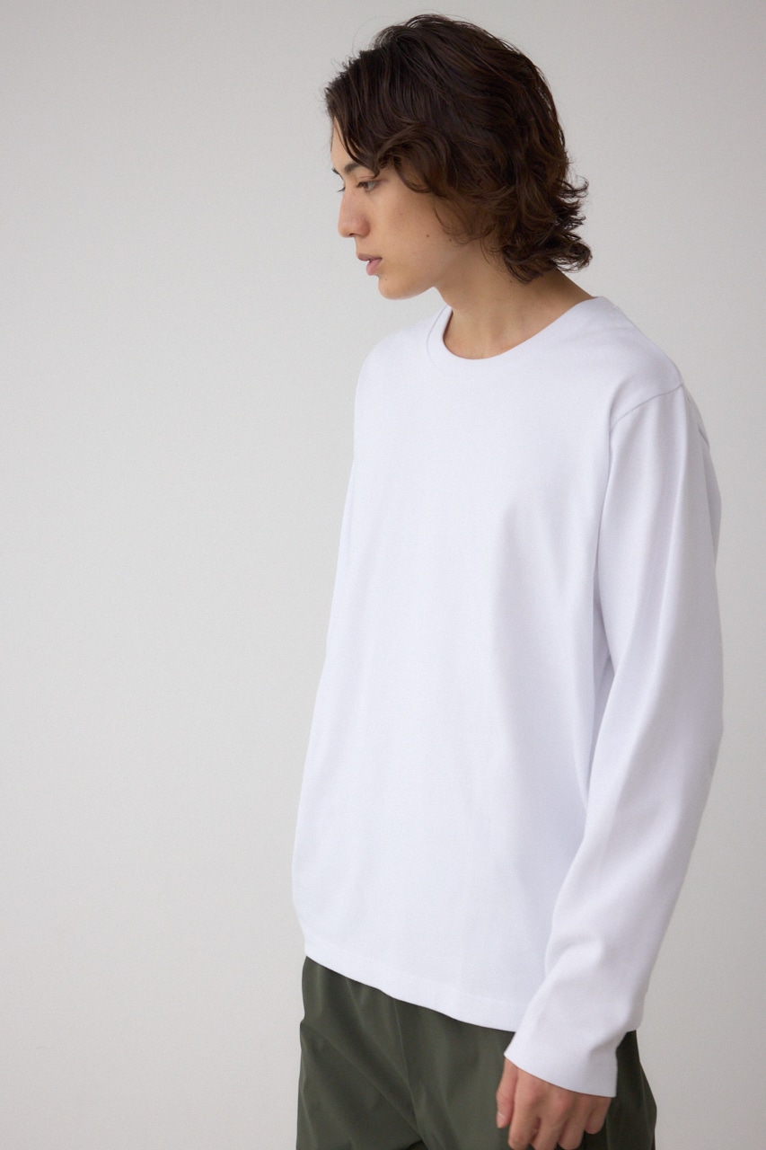 引き揃え天竺長袖トップス 詳細画像