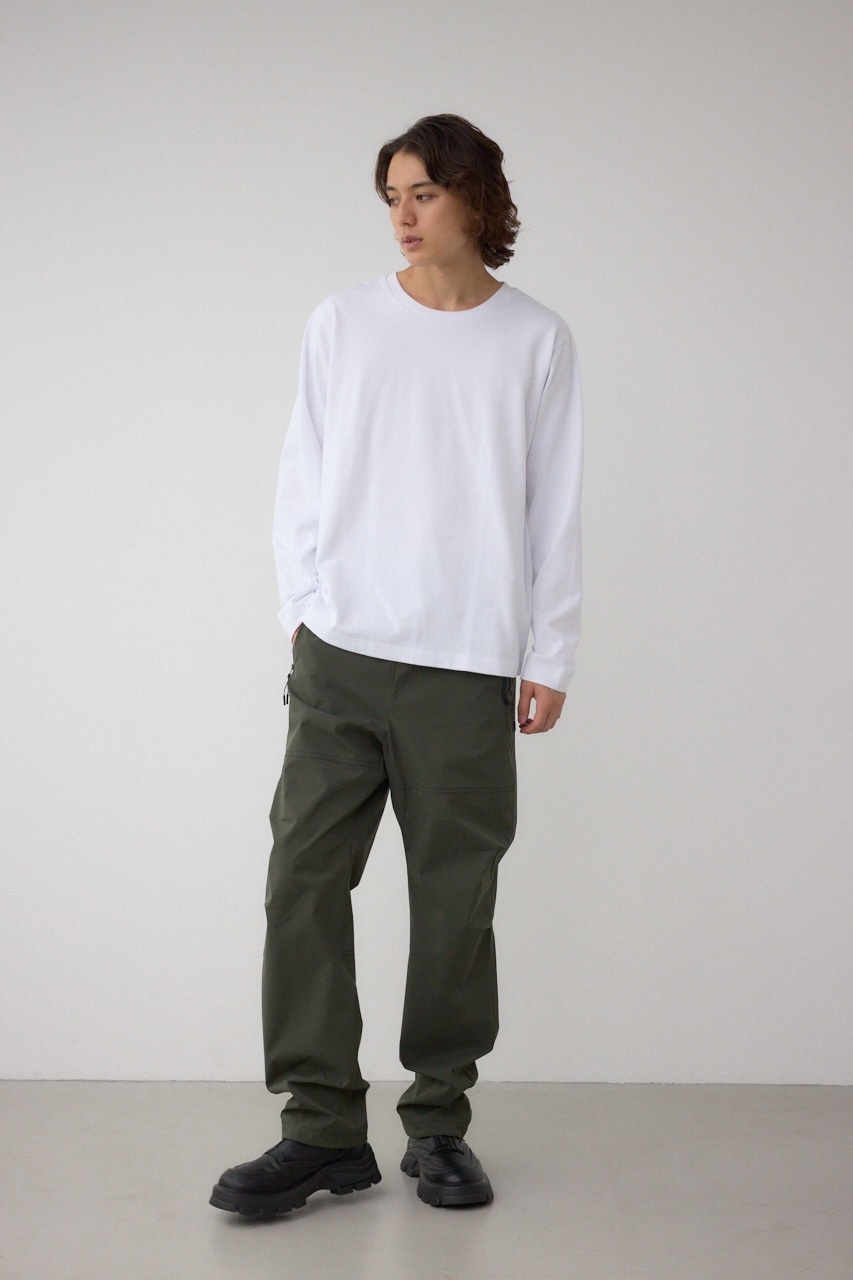 引き揃え天竺長袖トップス 詳細画像