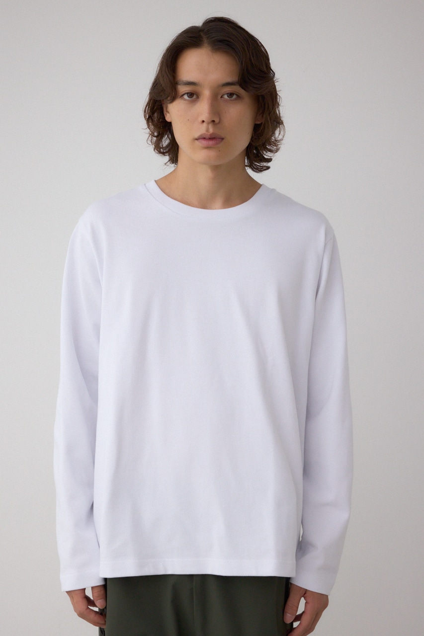 引き揃え天竺長袖トップス 詳細画像