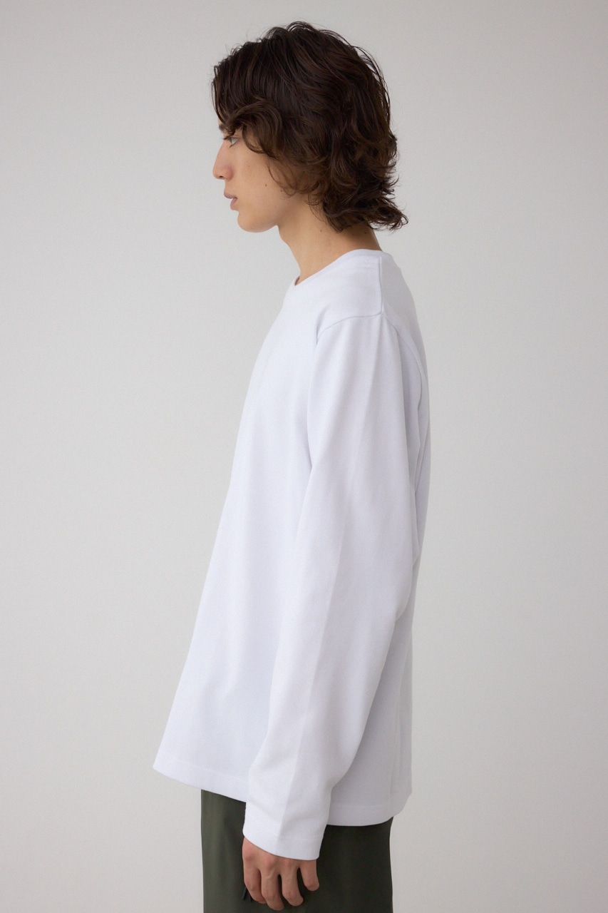 引き揃え天竺長袖トップス 詳細画像