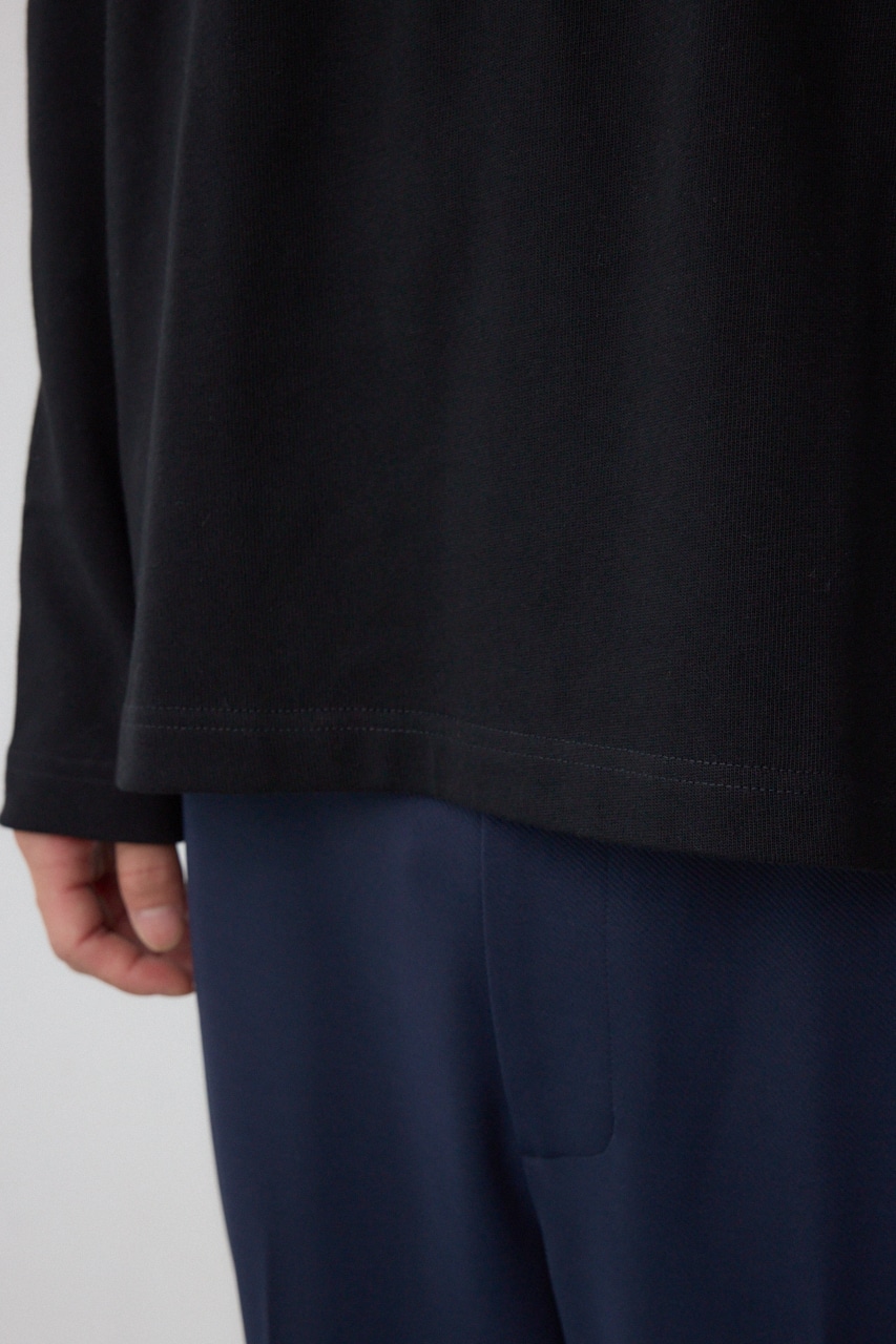 引き揃え天竺長袖トップス 詳細画像