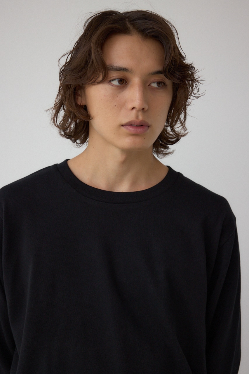 引き揃え天竺長袖トップス