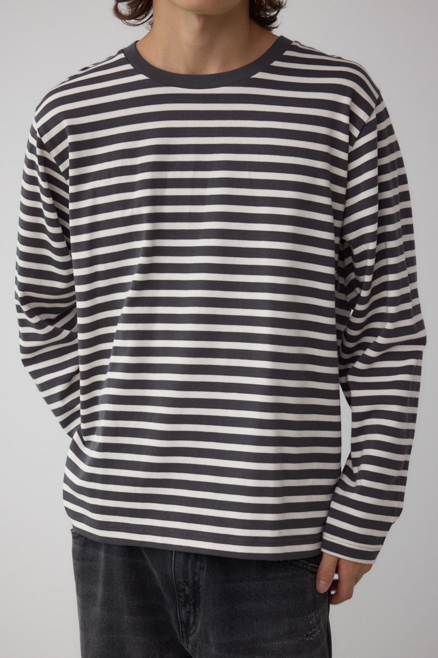 引き揃え天竺長袖トップス