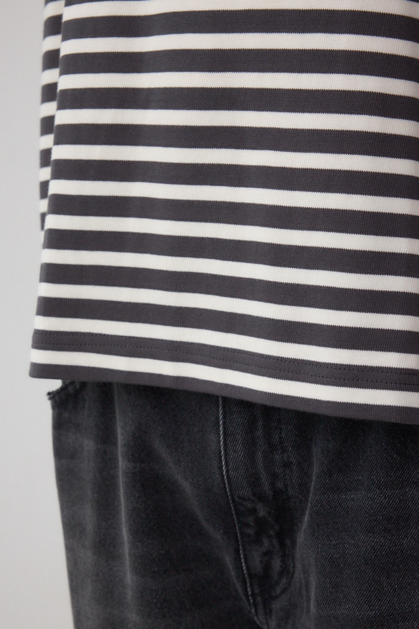 引き揃え天竺長袖トップス 詳細画像