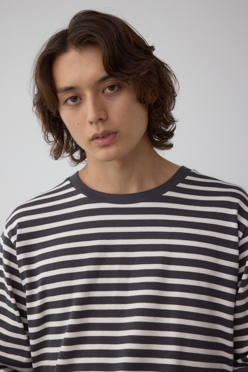 引き揃え天竺長袖トップス