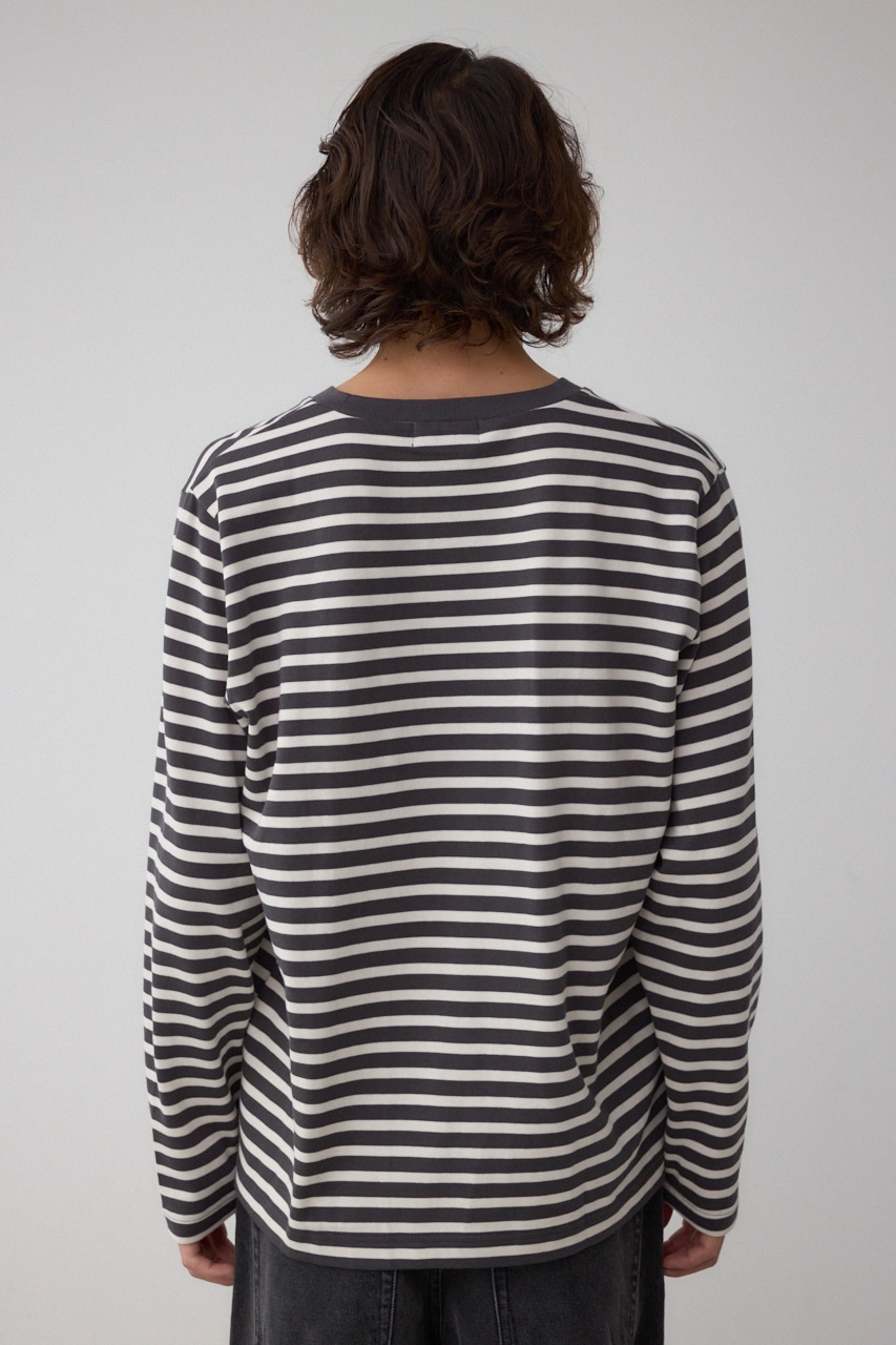 引き揃え天竺長袖トップス 詳細画像