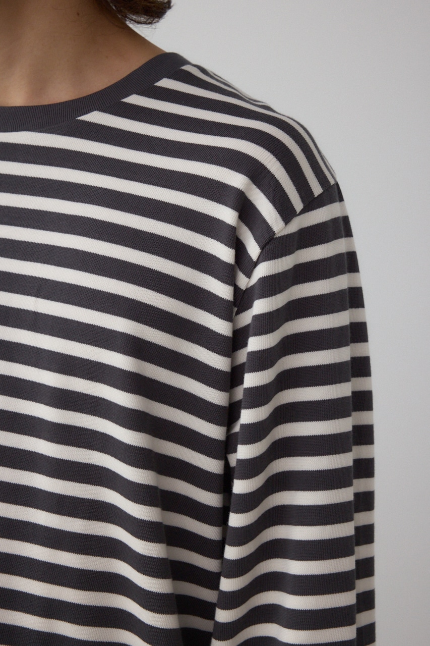 引き揃え天竺長袖トップス 詳細画像