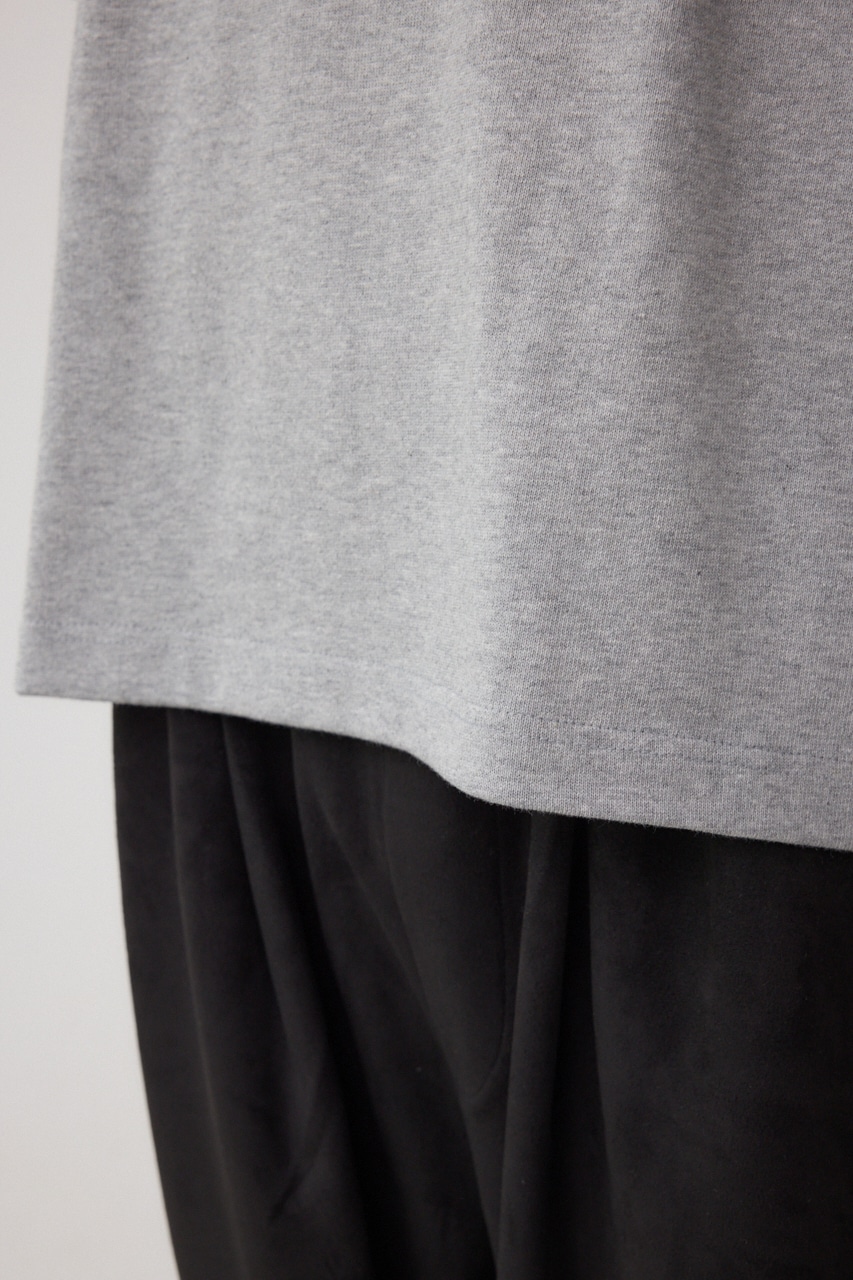 引き揃え天竺長袖トップス 詳細画像