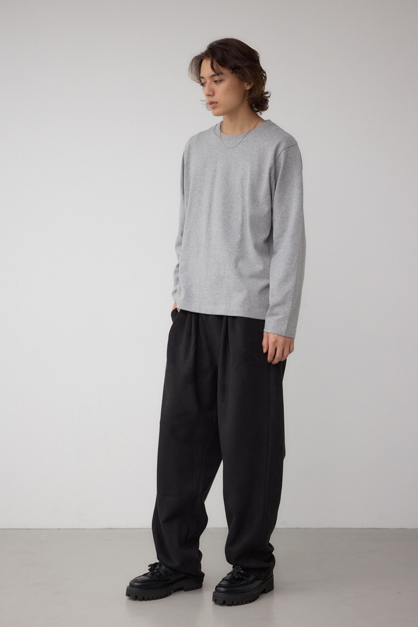 引き揃え天竺長袖トップス 詳細画像