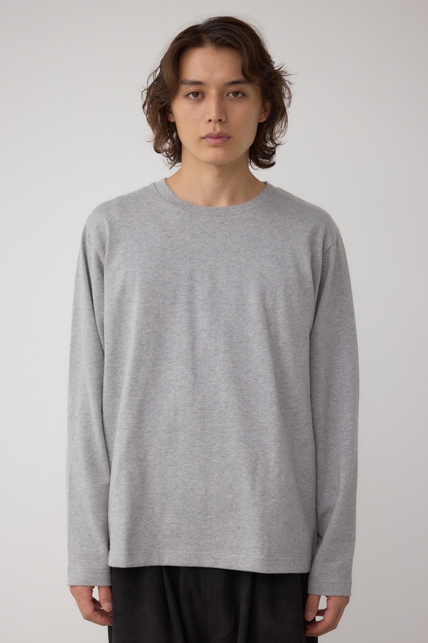 引き揃え天竺長袖トップス 詳細画像