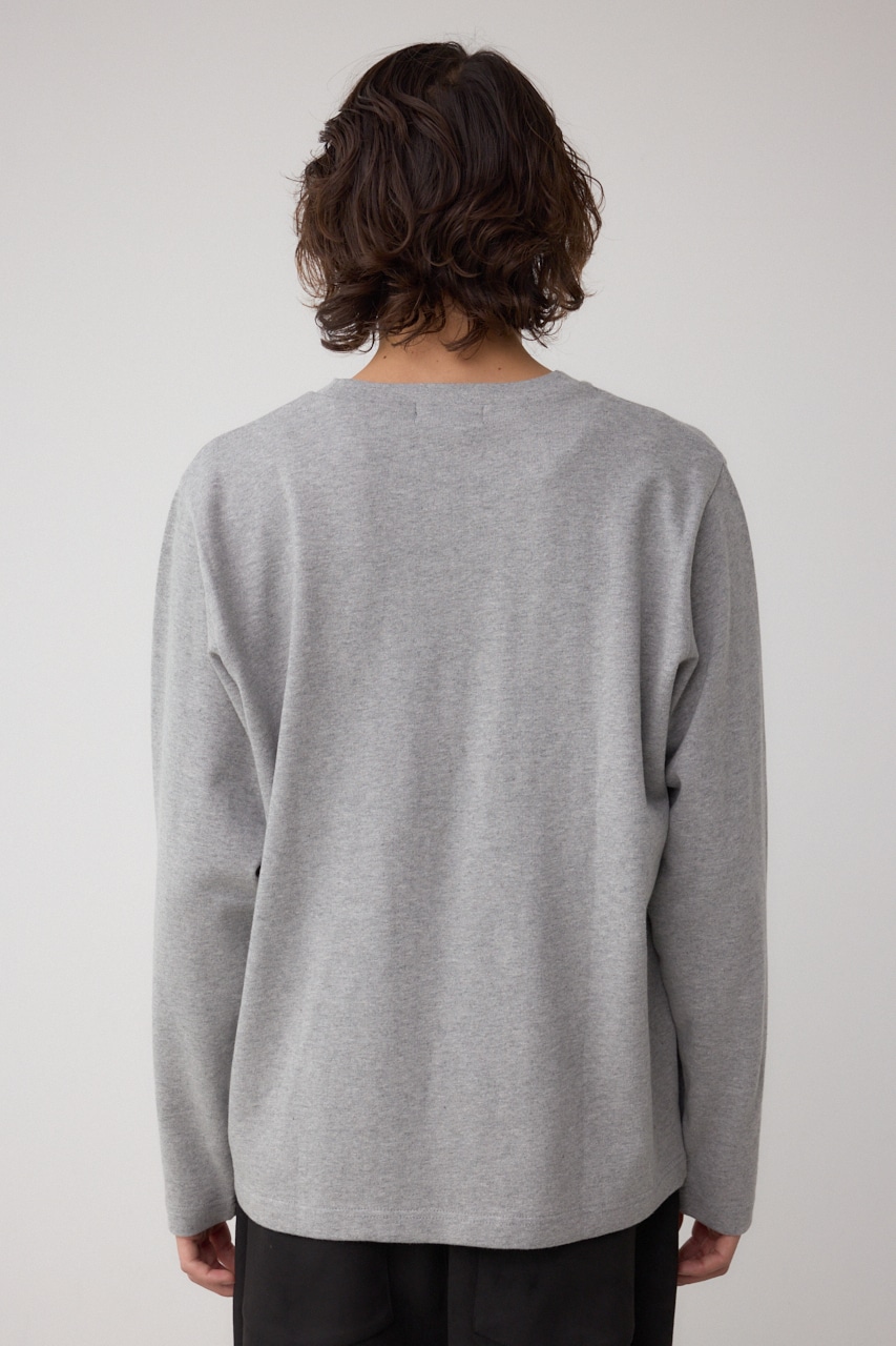 引き揃え天竺長袖トップス 詳細画像