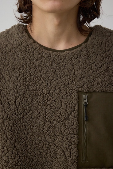 シープボア防風トップス 詳細画像