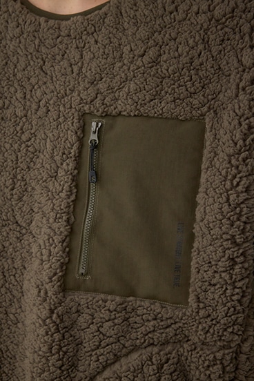 シープボア防風トップス 詳細画像