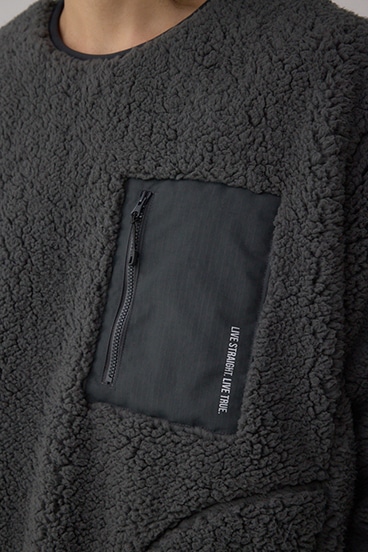 シープボア防風トップス 詳細画像