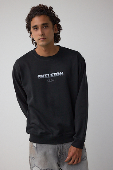 ブラシ刺繍スウェットトップス 詳細画像