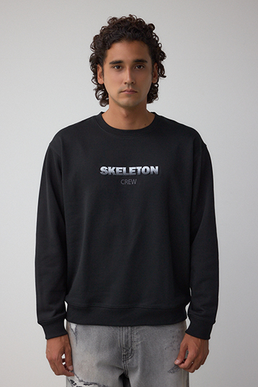 ブラシ刺繍スウェットトップス 詳細画像