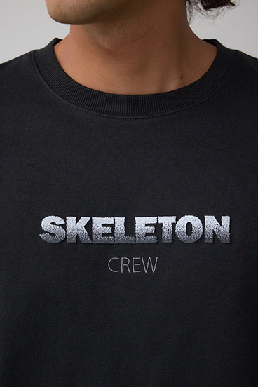 ブラシ刺繍スウェットトップス 詳細画像