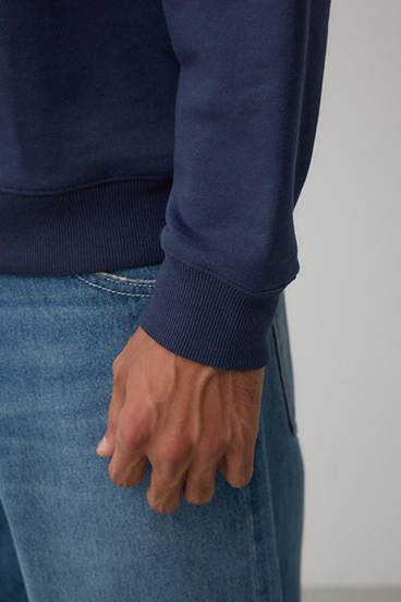 ブラシ刺繍スウェットトップス 詳細画像