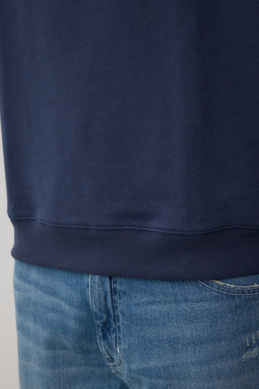 ブラシ刺繍スウェットトップス 詳細画像