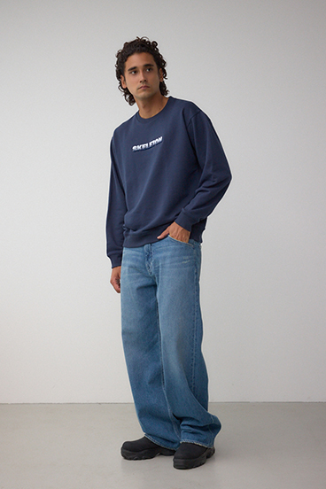 ブラシ刺繍スウェットトップス 詳細画像