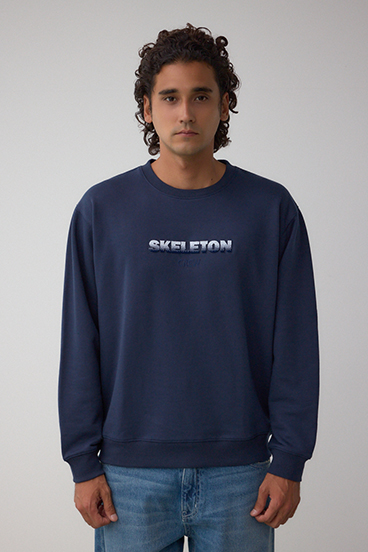 ブラシ刺繍スウェットトップス 詳細画像