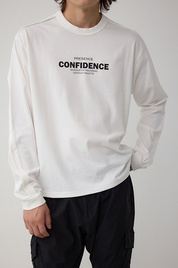 タックデザインロングスリーブTシャツ